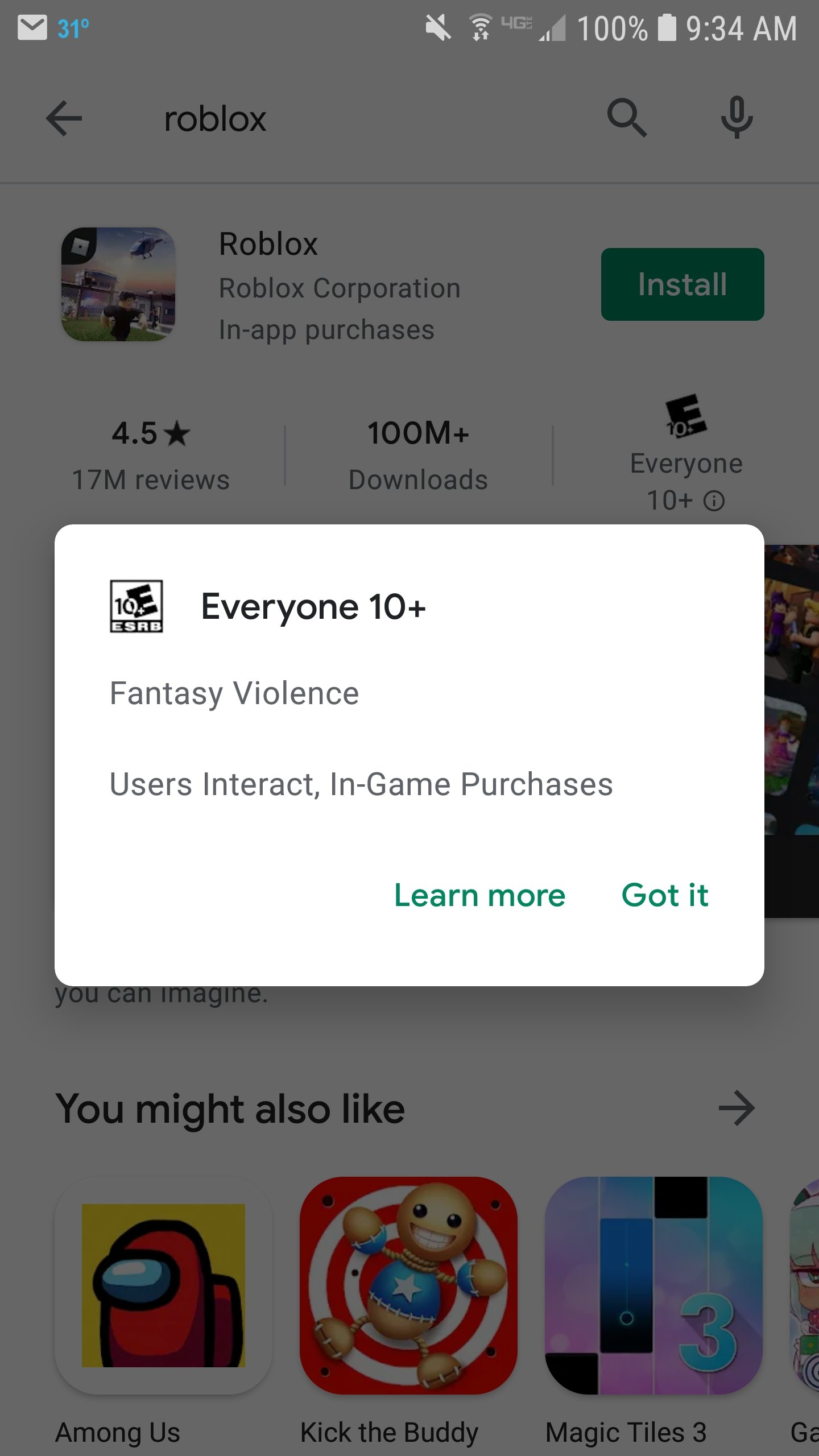 Roblox on Google Play